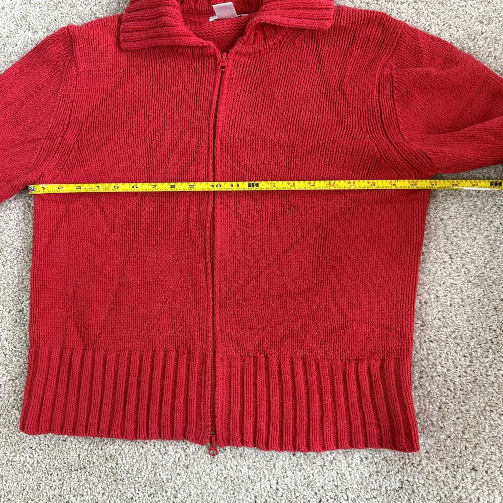Worthington Vintage Worthington Essentials Cardigan Sweater Womens Large Red Full Zip Knit Size L / US 10 / IT 46 - 6 Thumbnail