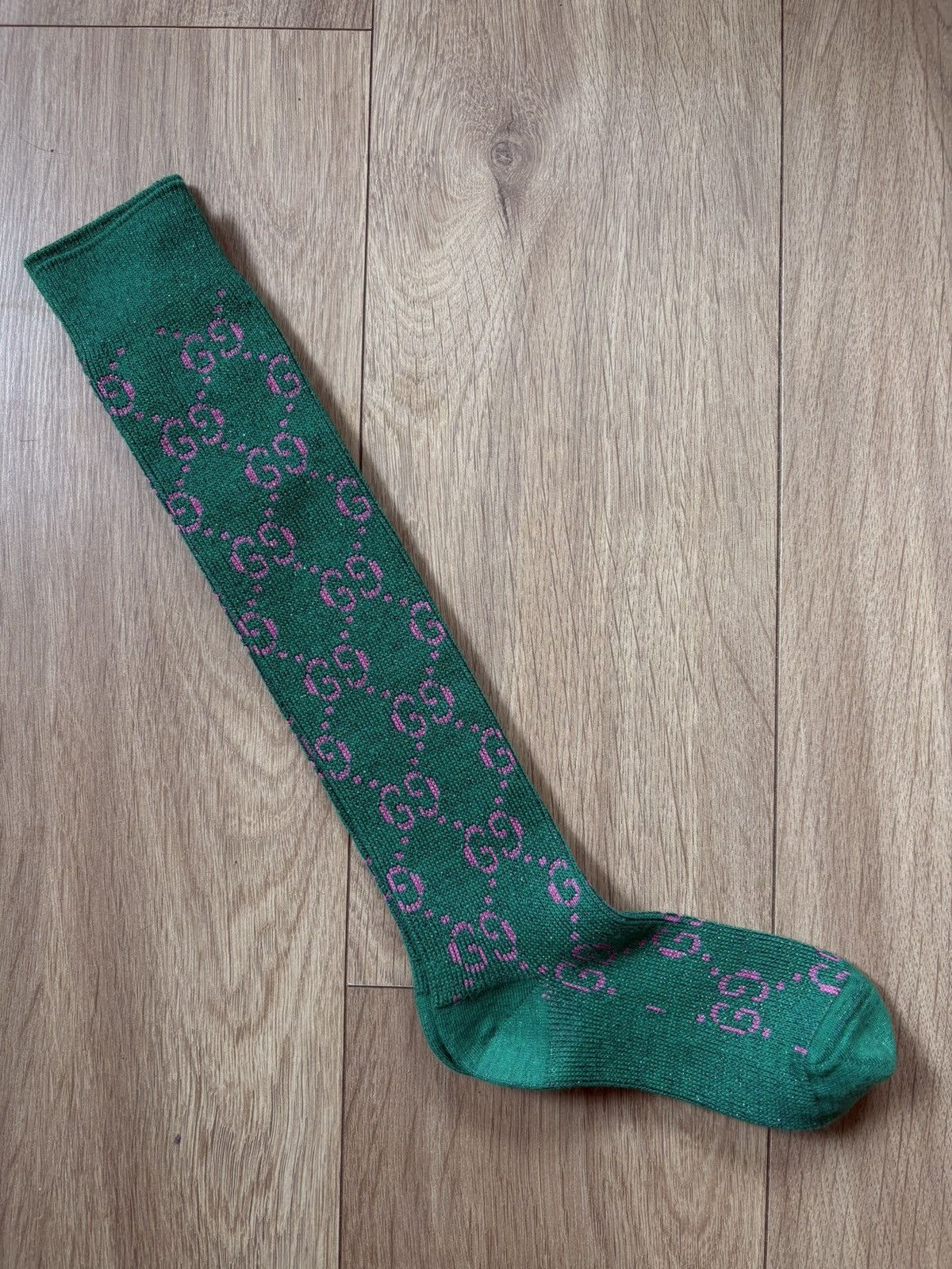 Gucci Gucci green high socks Size ONE SIZE - 2 Thumbnail