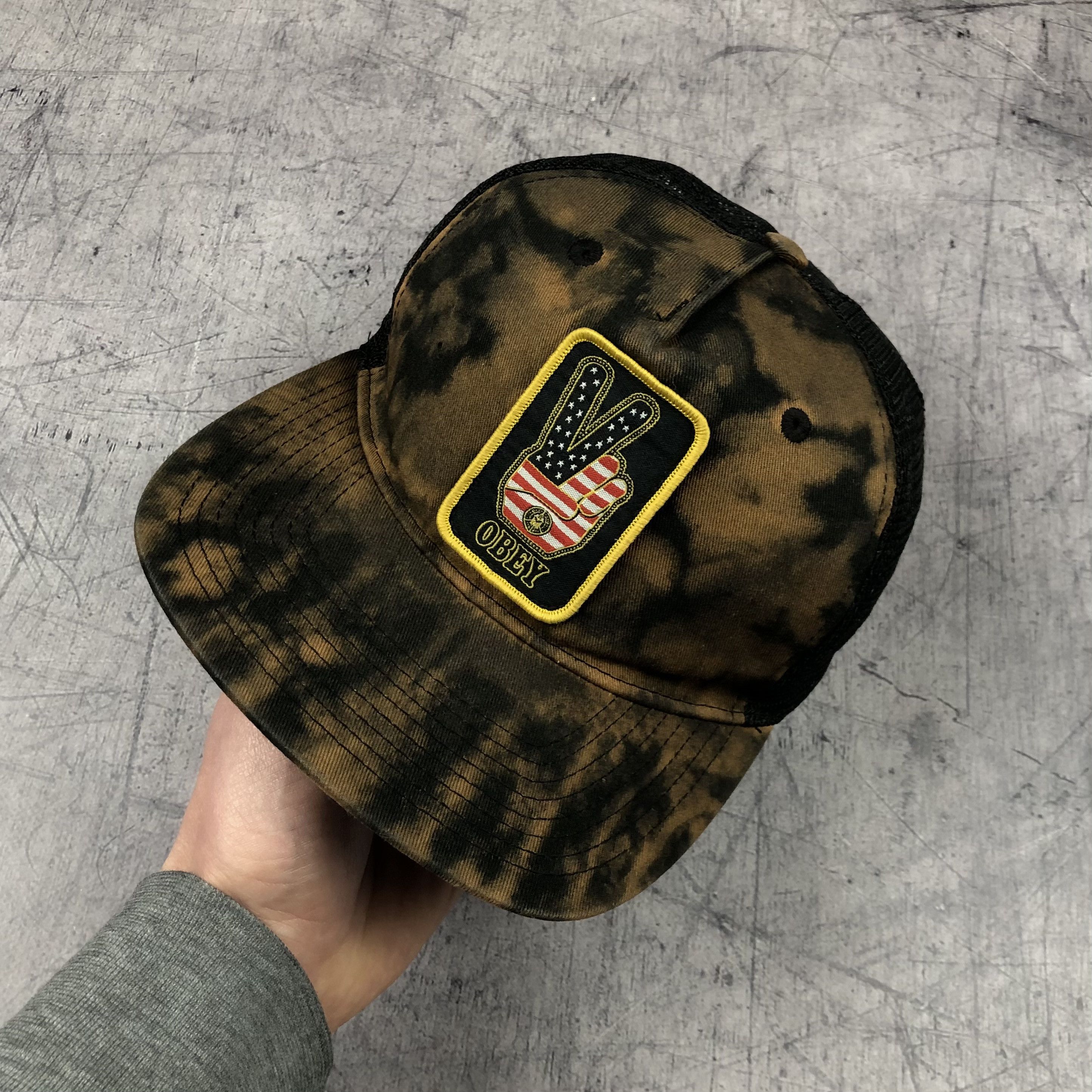 Obey Vintage Obey USA Custom Trucker Cap Size ONE SIZE - 3 Thumbnail