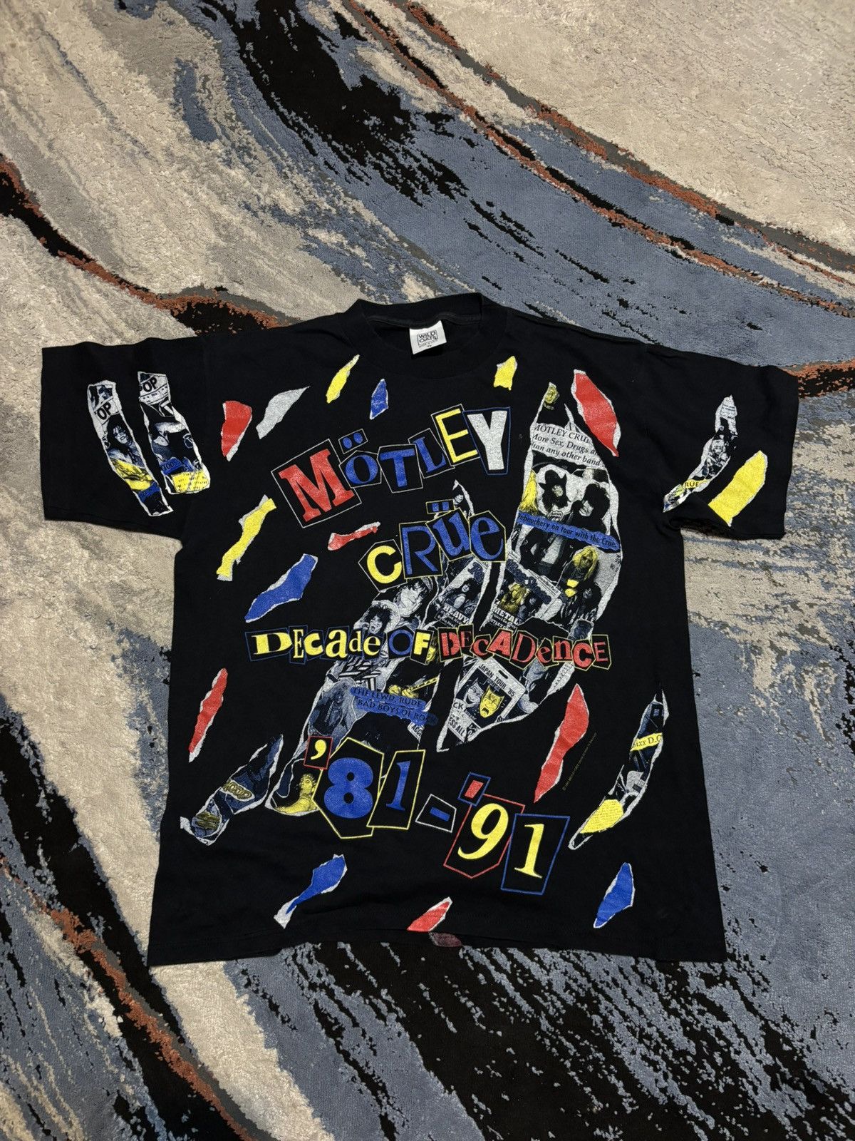 Other Motley Crue decade of decadence black print tshirt Size US XL / EU 56 / 4 - 1 Thumbnail
