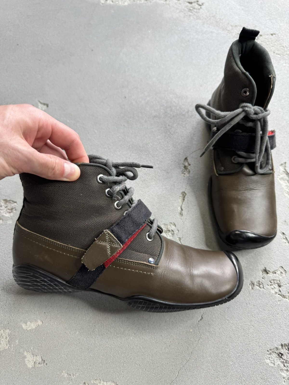 Prada Prada Boots FW 1999 Vintage High Top Brown Military Size US 5 / EU 37 - 4 Thumbnail