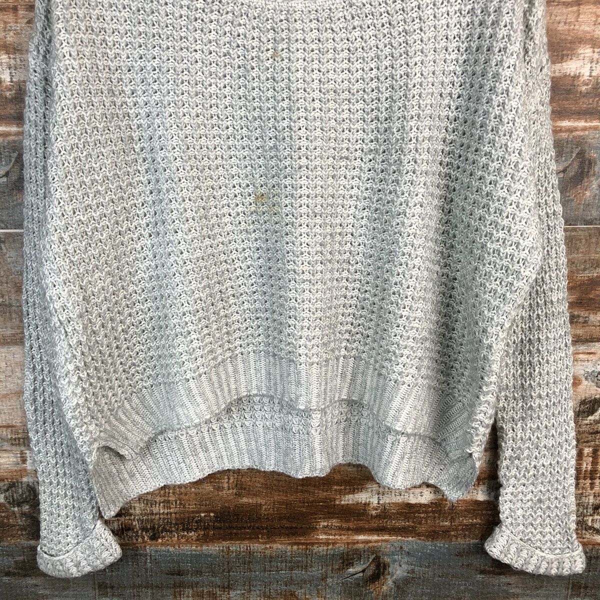 Homespun Knitwear × Japanese Brand Scot Club Grey vintage Knitwear #A1278 Size L / US 10 / IT 46 - 6 Thumbnail
