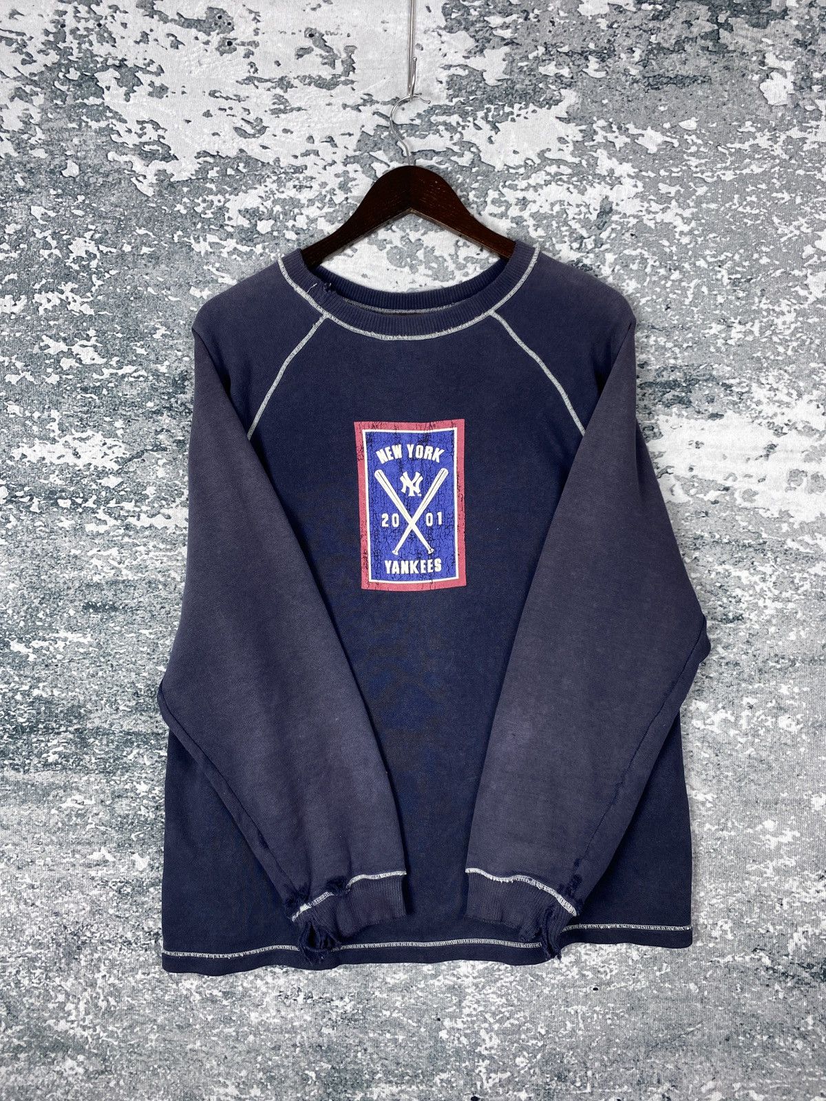 New York Yankees Vintage New York Yankees Faded Sweatshirts Size US M / EU 48-50 / 2 - 7 Thumbnail