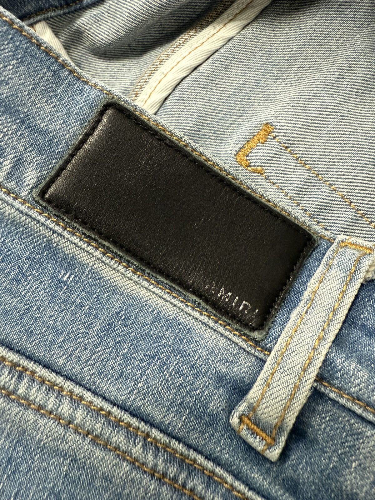 Amiri FLARE BOTTOMS LIGHT BLUE JEANS Size US 32 / EU 48 - 7 Thumbnail