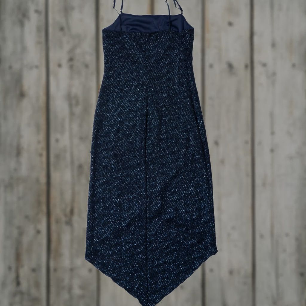Vintage VINTAGE Dark Blue Sparkly Midi Dress X-Small Sleeveless Evening Party Dress Mens? Size XL / US 12-14 / IT 48-50 - 1 Thumbnail