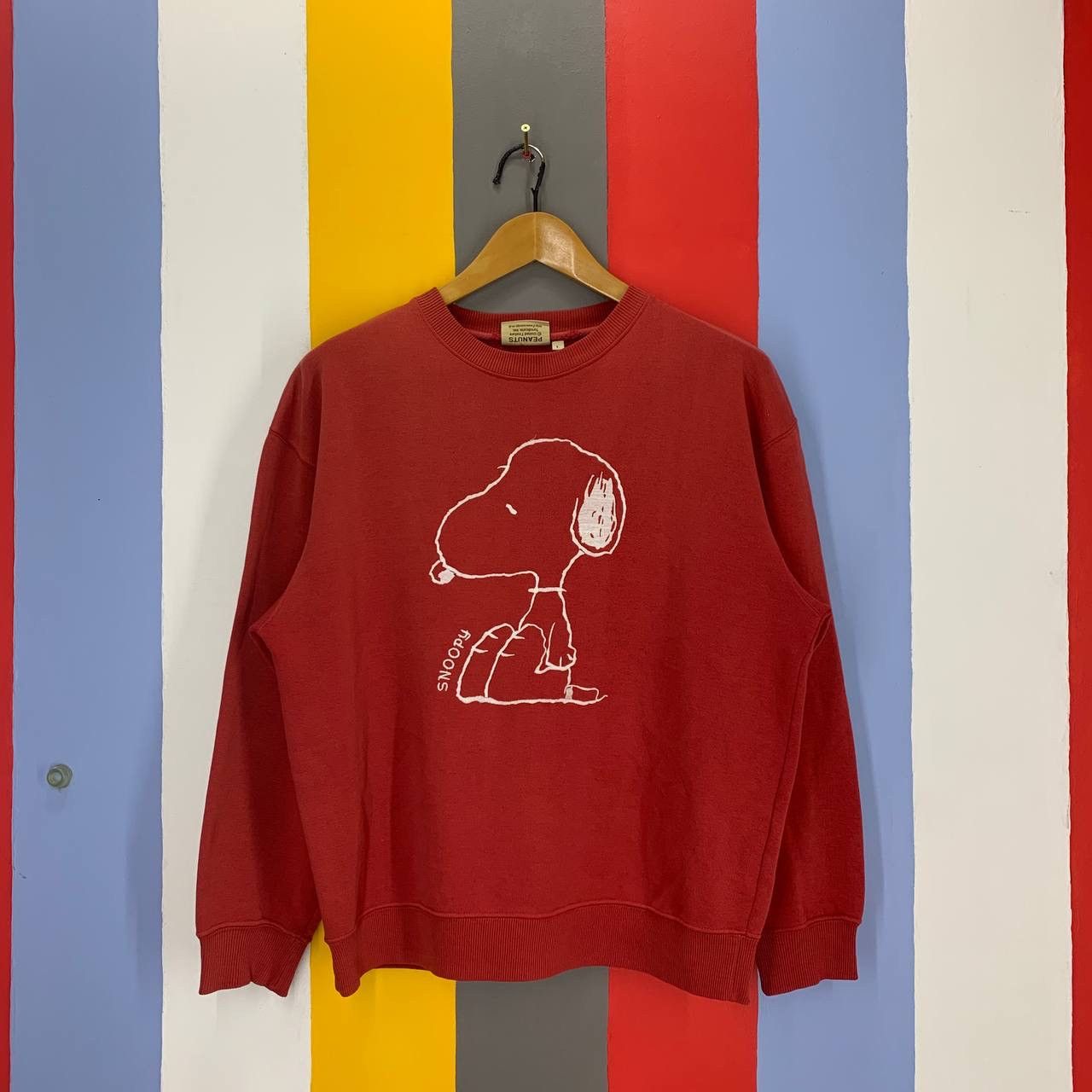 Peanuts PEANUTS SNOOPY Crew Neck Sweatshirt #2407-13x Size US L / EU 52-54 / 3 - 1 Thumbnail
