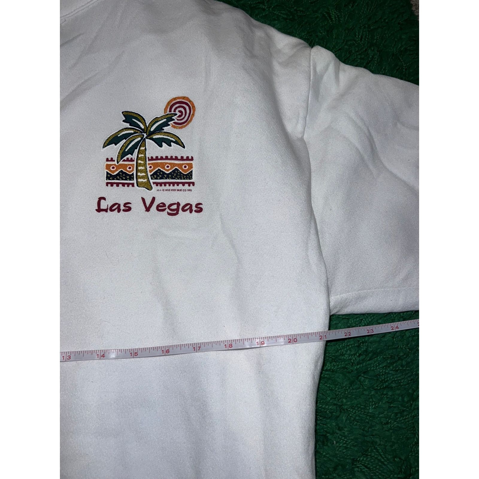 Jerzees Vintage Las Vegas Sweatshirt 1/4 Zip Crewneck 90s NWT Large Size US L / EU 52-54 / 3 - 12 Thumbnail