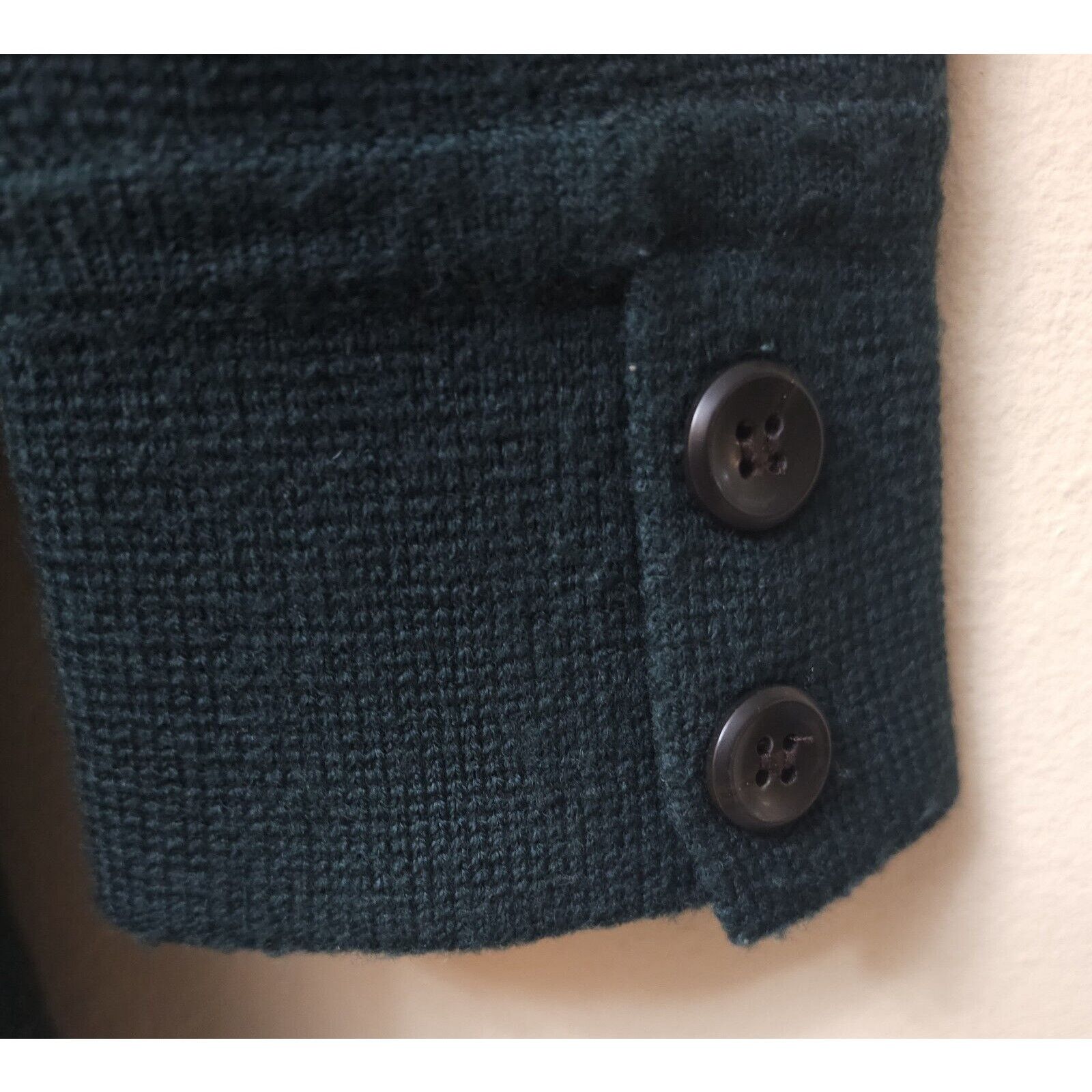 J.Crew J. Crew Merino Wool Genuine Leather Stitching Cardigan Coat Size S / US 4 / IT 40 - 3 Thumbnail