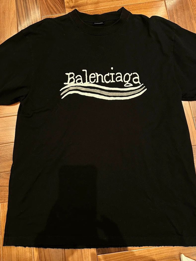 Balenciaga Balenciaga Blur Cola Print Tee XS - dmc Size US XS / EU 42 / 0 - 1 Thumbnail