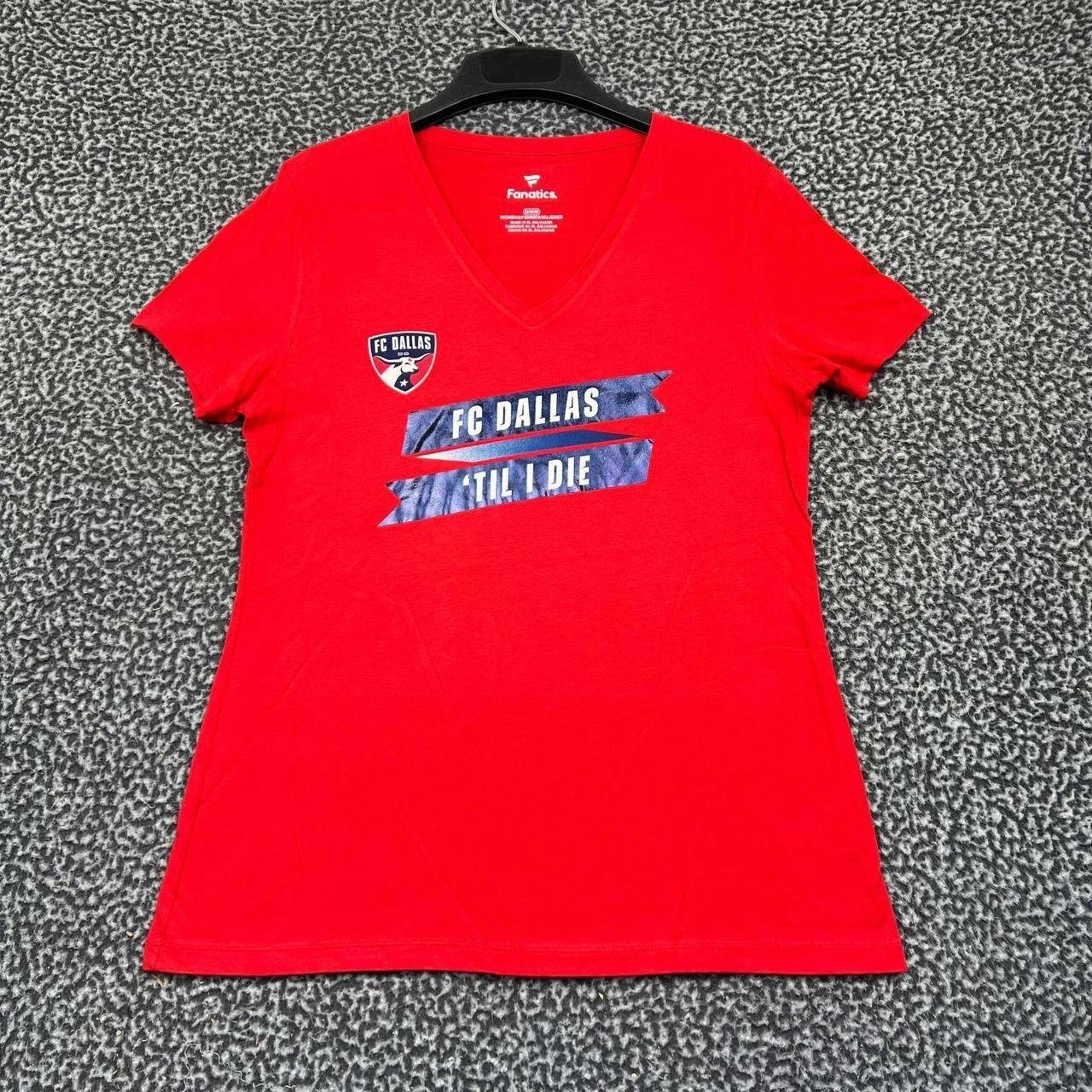 Other FC Dallas Shirt Women Fanatics Short Sleeve V Neck Cotton M Size M / US 6-8 / IT 42-44 - 1 Thumbnail