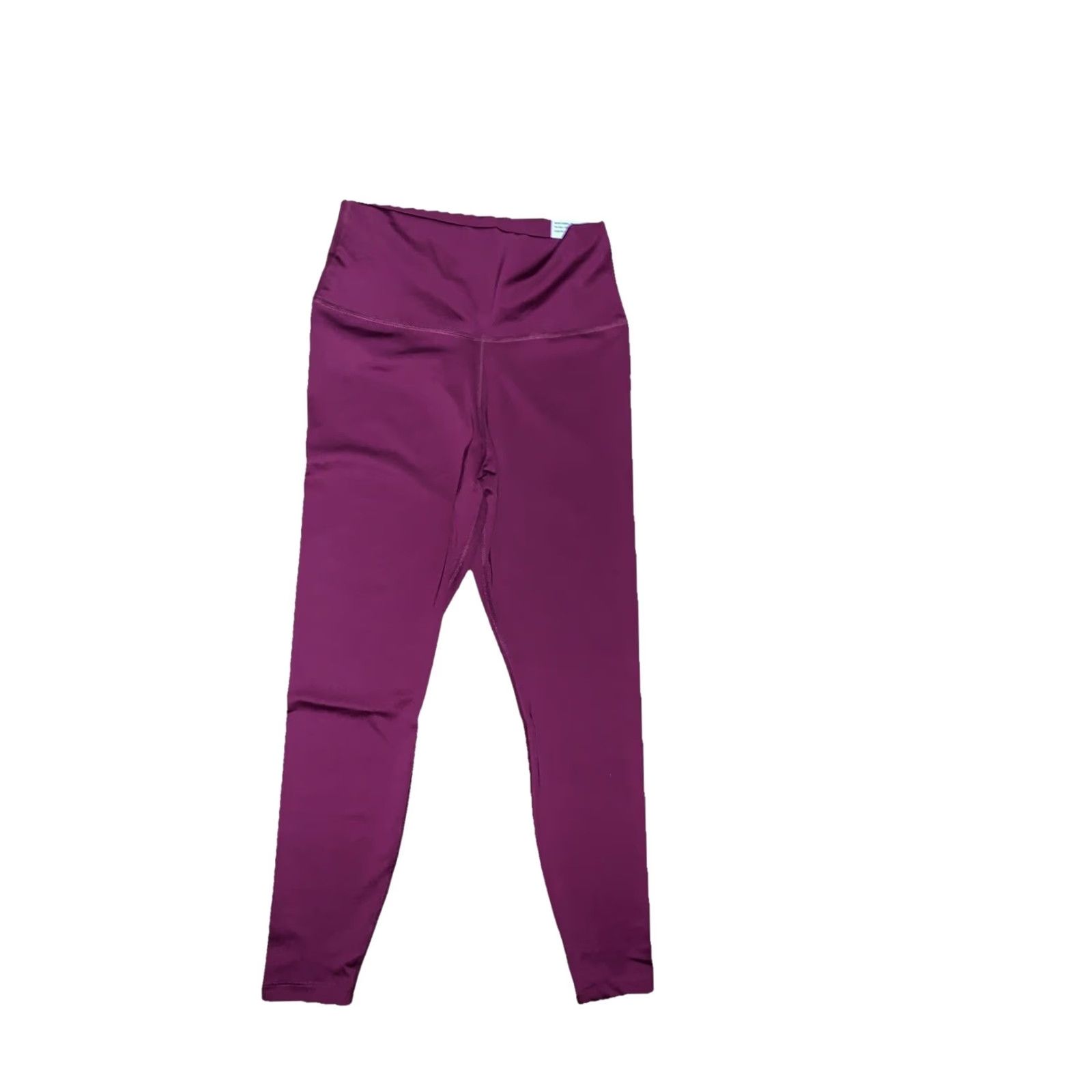 Nike Nike Dri-FIT Yoga Leggings Cropped 7/8 High Rise Slim Womens M Berry Size 32" / US 10 / IT 46 - 2 Thumbnail