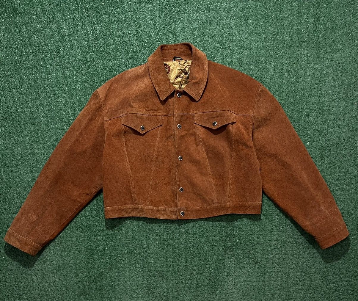 Leather × Vintage Real Leather Jacket Vintage Boxy Vera Pelle Size M / US 6-8 / IT 42-44 - 2 Thumbnail