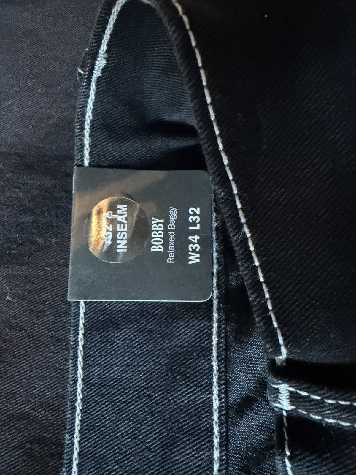 True Religion Black Rinse Baggy 34x32, Men's — image 4 of 4