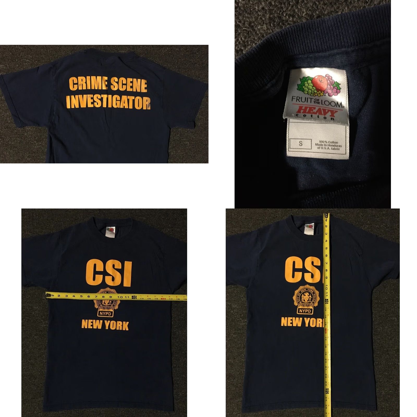 Vintage VINTAGE CSI New York Crime Scene Investigator Faded Shirt S NYPD Police Grunge 90s Shirt Mens Blue Short Sleeve Boots Size US S / EU 44-46 / 1 - 8 Thumbnail