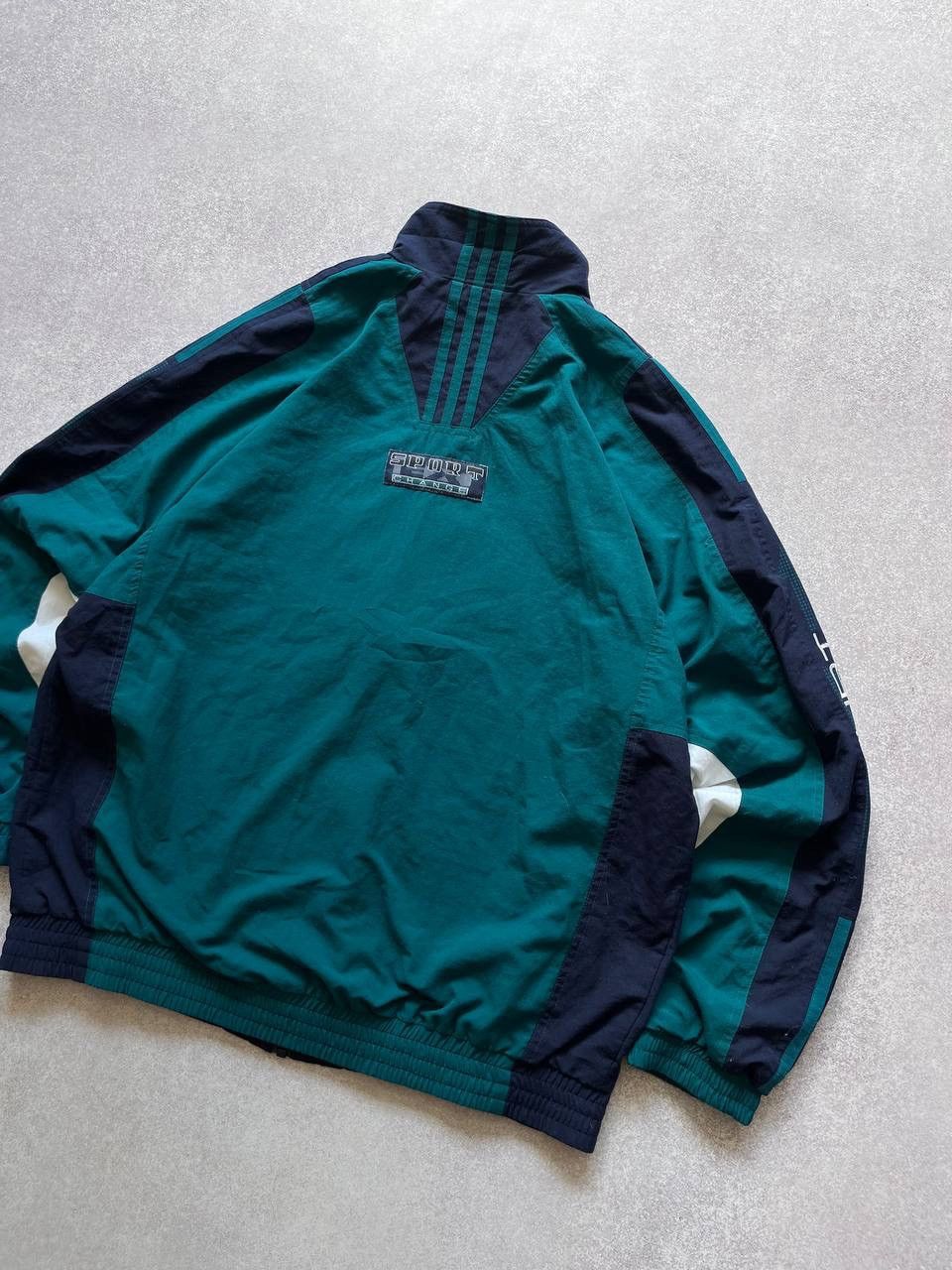 Vintage Vintage Adidas 3-stripes Nylon Tracksuit L Y2K Size US L / EU 52-54 / 3 - 7 Thumbnail