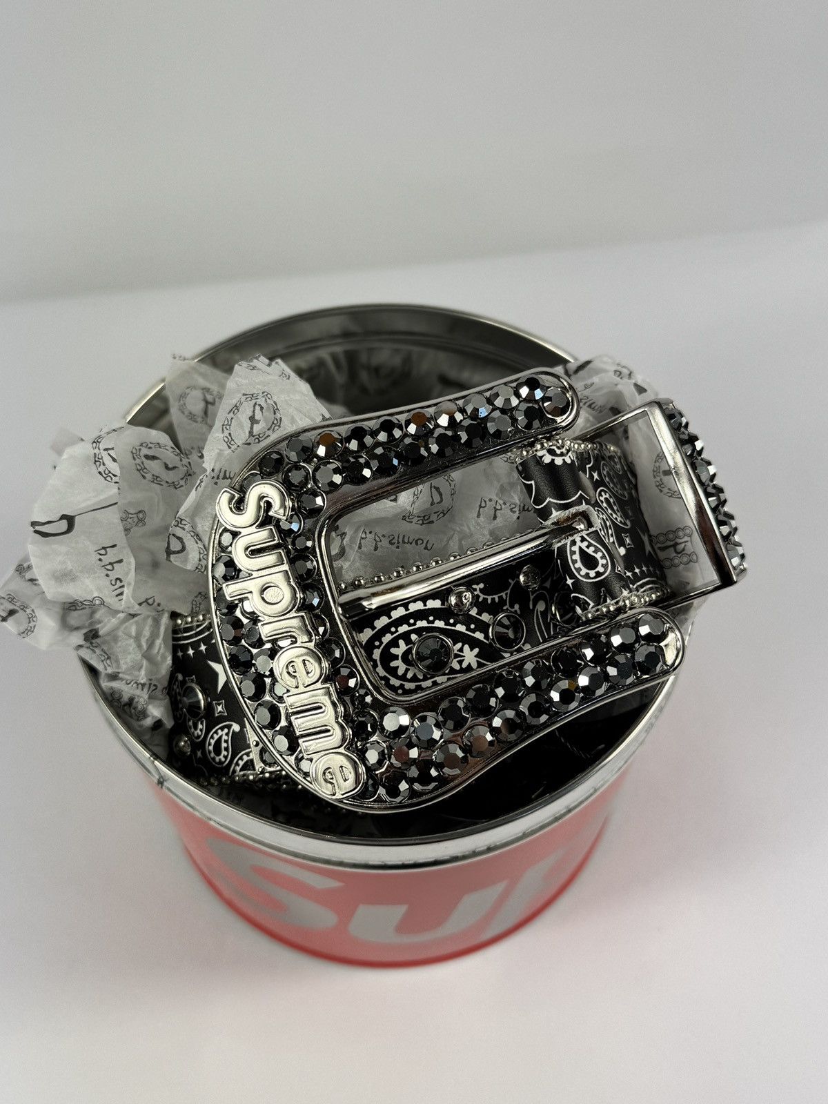 Supreme SUPREME X B.B. SIMON STUDDED CRYSTAL BELT Size ONE SIZE - 3 Thumbnail