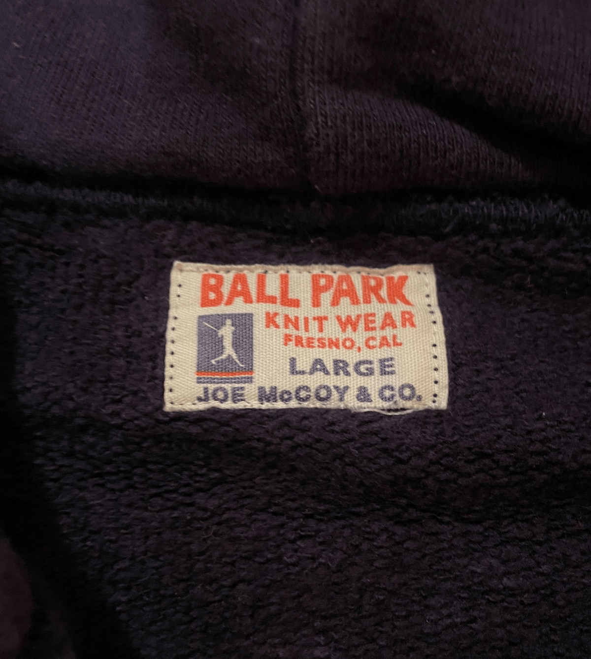 The Real McCoy's The Real McCoy's Ball Park Full Zip Hoodie Navy Large Size US L / EU 52-54 / 3 - 4 Thumbnail