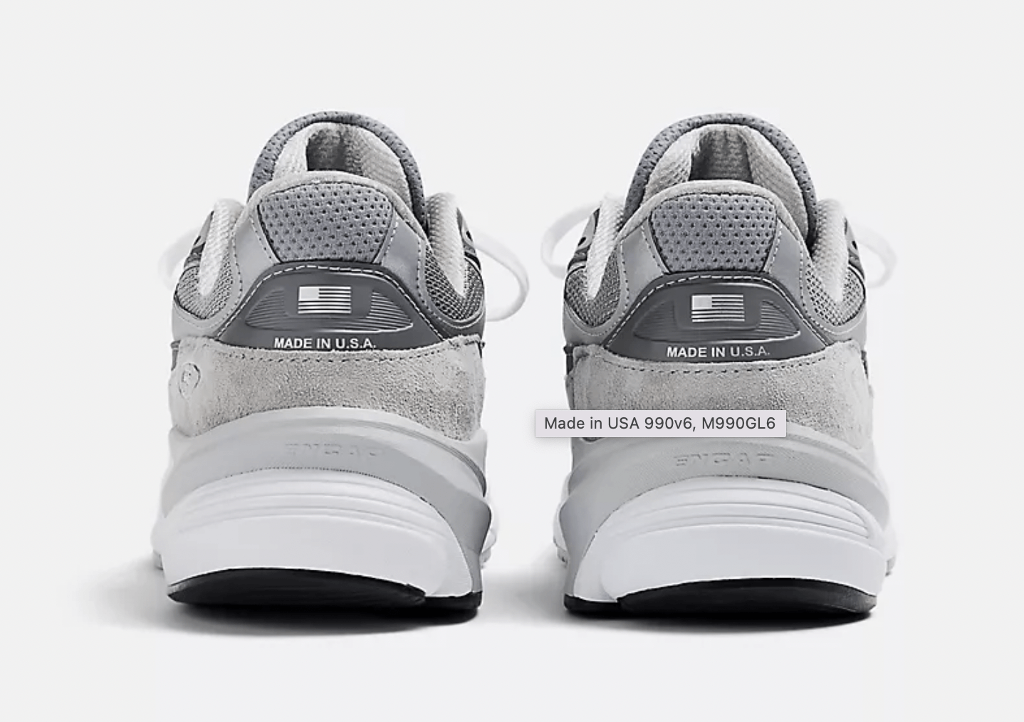 New Balance NEW BALANCE USA 990V6 GREY - SZ. 12 Size US 12 / EU 45 - 2 Thumbnail