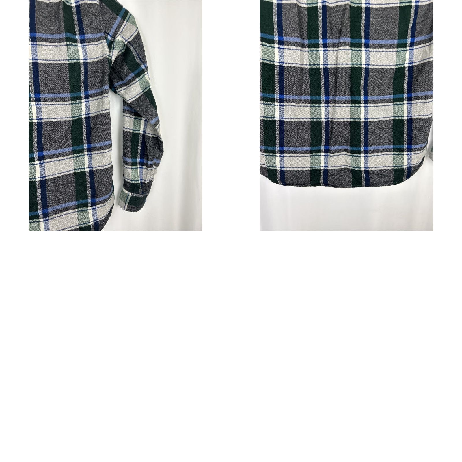 J.Crew J.CREW Shirt Mens Large Blue Plaid Flannel 100% Cotton Button-Up Slim Fit Long Sleeve Size US L / EU 52-54 / 3 - 9 Thumbnail