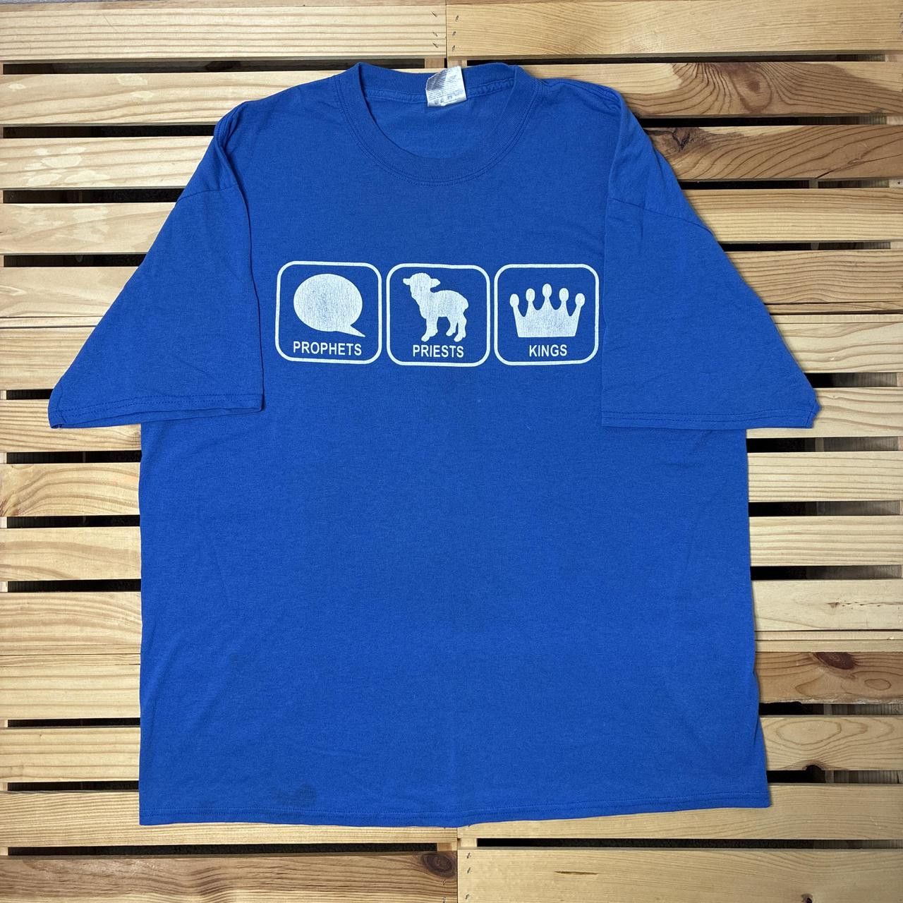 Other Vintage Prophets, Priests & Kings Blue Jesus Tee Size XL Size US XL / EU 56 / 4 - 1 Thumbnail