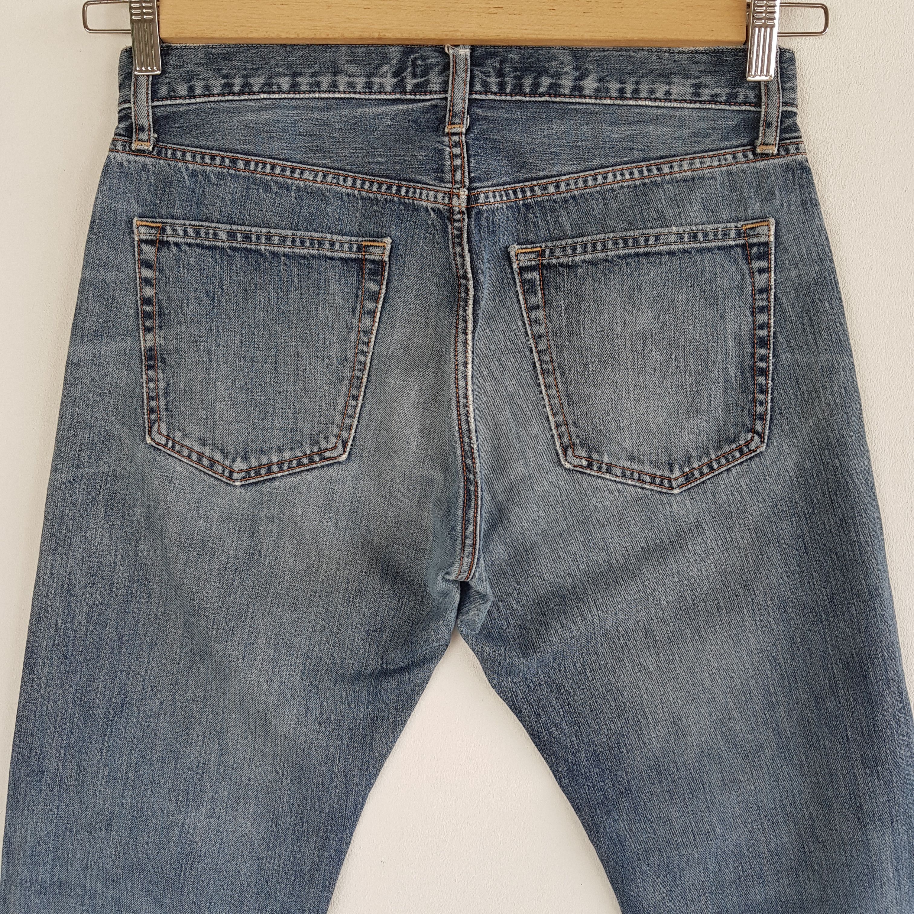 Japanese Brand Vintage Japanese Selvedge Distressed Jeans Redline Denim Size US 30 / EU 46 - 4 Thumbnail