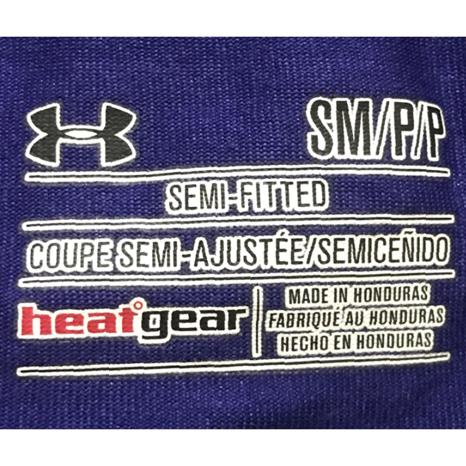 Under Armour Under Armour Shirt Women Purple V-Neck Semi-fitted Short Sleeve Size Small B755 Size S / US 4 / IT 40 - 3 Thumbnail
