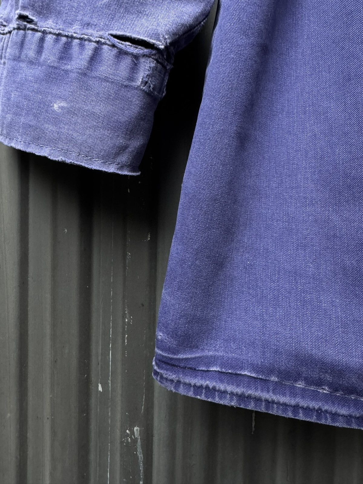 Vintage Vintage Workwear Mechanic Shirt — Faded Indigo Size US L / EU 52-54 / 3 - 8 Thumbnail