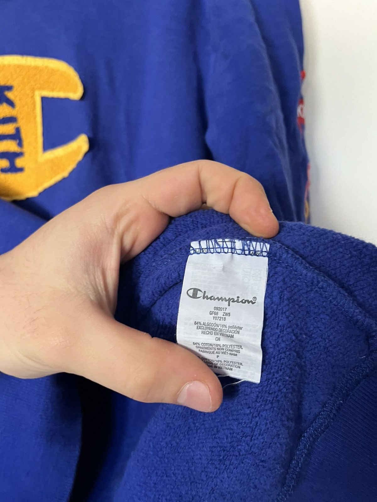 Champion × Kith Kith x Champion 2015 Complexcon Exclusive Sample Hoodie OG R Size US S / EU 44-46 / 1 - 7 Thumbnail