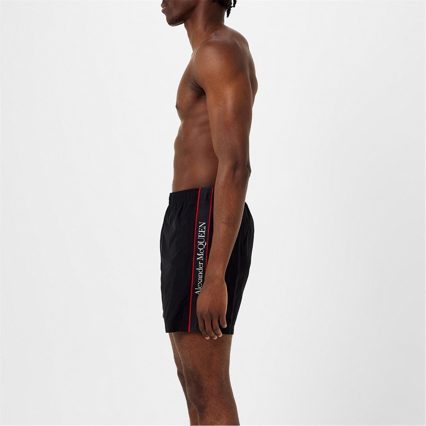 Alexander McQueen o1g2r1mq0326 Selvedge Swim Shorts in Black Size US 30 / EU 46 - 4 Thumbnail