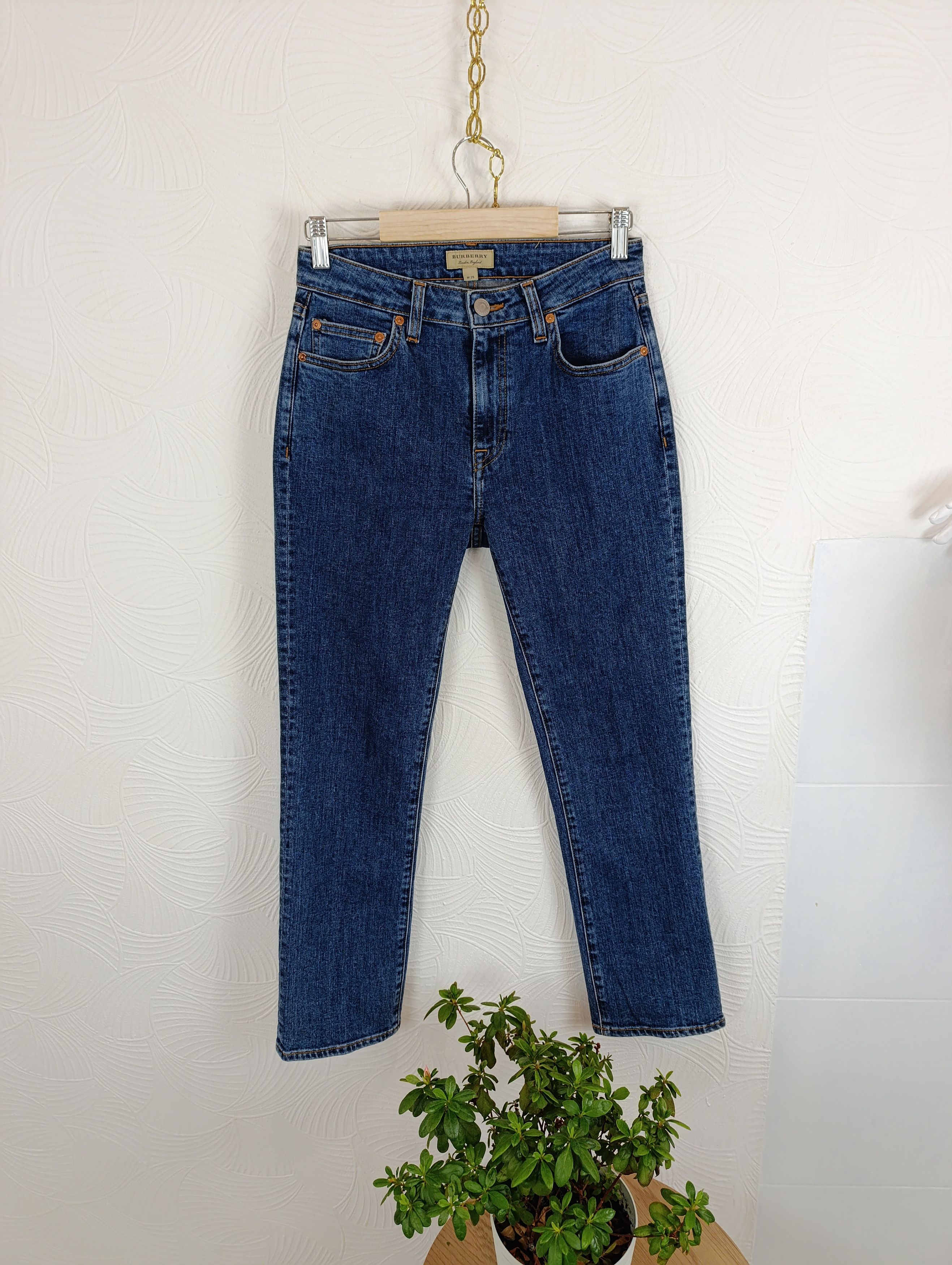 Burberry BURBERRY LONDON ENGLAND SLIM CROP WOMENS JEAN'S Size 25" / US 0 / IT 36 - 7 Thumbnail