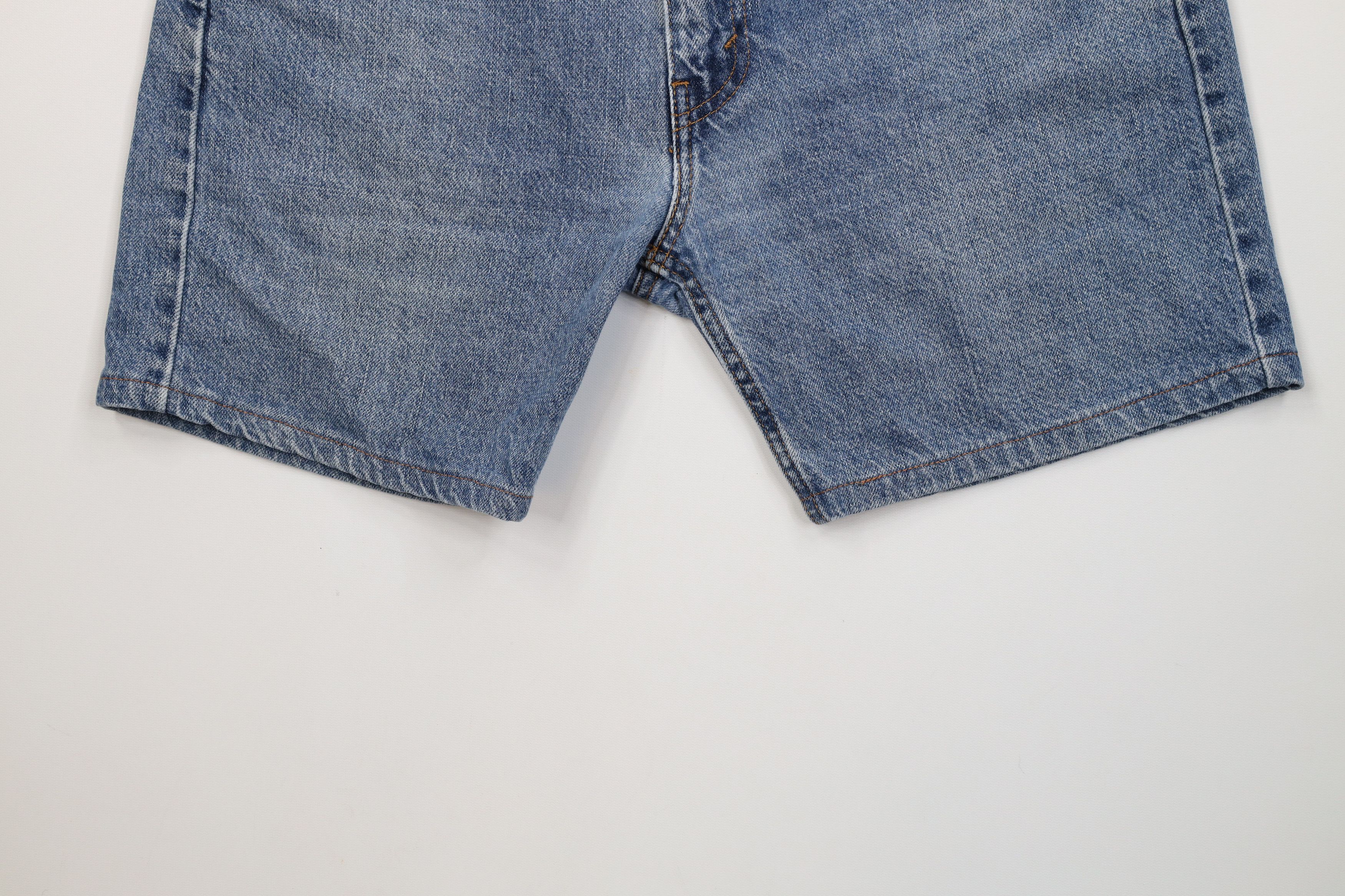 Levi's Vintage 90s Levis 505 Above Knee Regular Fit Denim Shorts Size US 33 - 4 Thumbnail