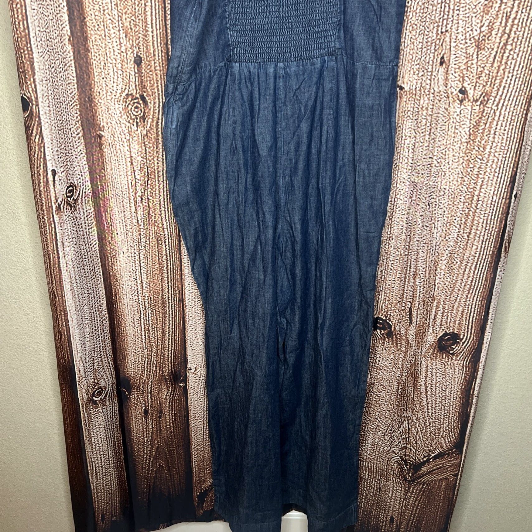 Gap Gap Jumpsuit Womens Chambray Denim 14 Tall Blue Size 36" / US 14 / IT 50 - 5 Thumbnail