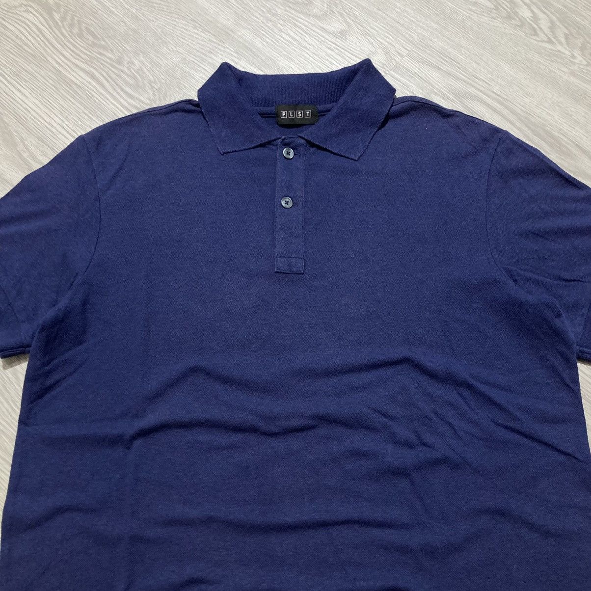 Japanese Brand Vintage PLST by Issey Miyake Colar Camo Polo Tshirt Designer Size US L / EU 52-54 / 3 - 3 Thumbnail
