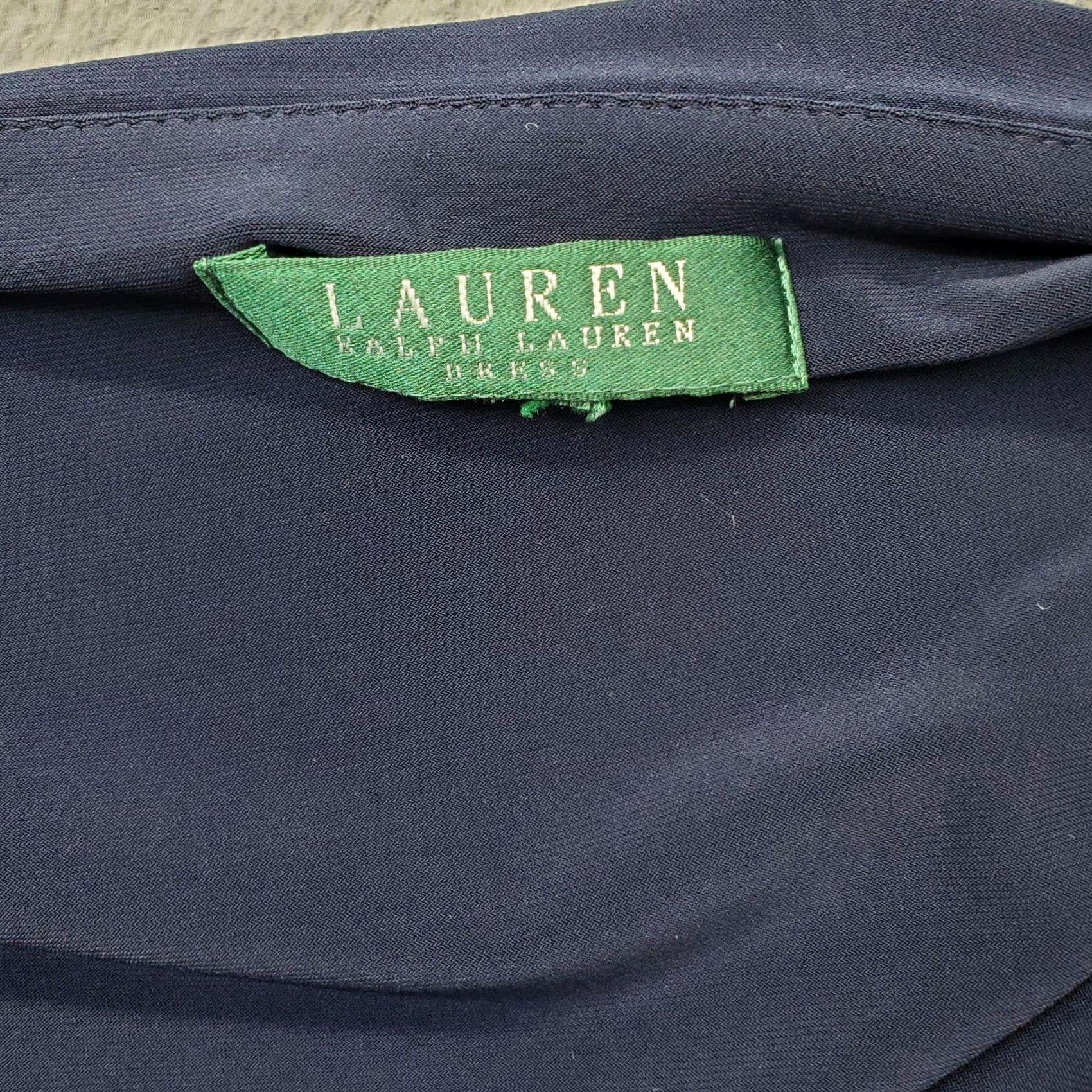 Ralph Lauren Lauren Ralph Lauren Wrap Dress Womens Size 6 Blue Ruched Cocktail Party Long Sleeve Midi Dress Size M / US 6-8 / IT 42-44 - 3 Thumbnail