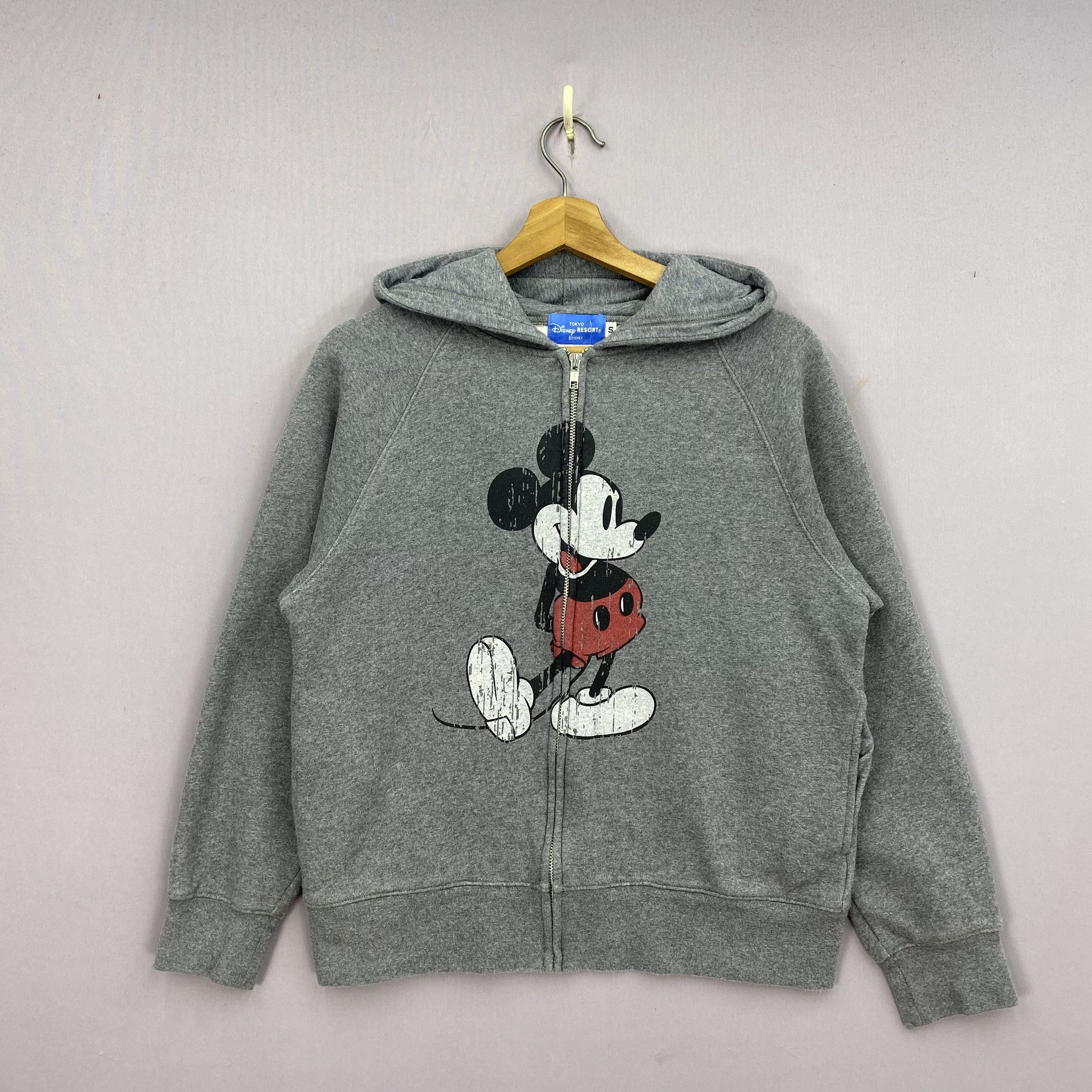 Disney Vintage Mickey Mouse Sweater Zipper Hoodie Sweatshirt Jumper Size US S / EU 44-46 / 1 - 3 Thumbnail