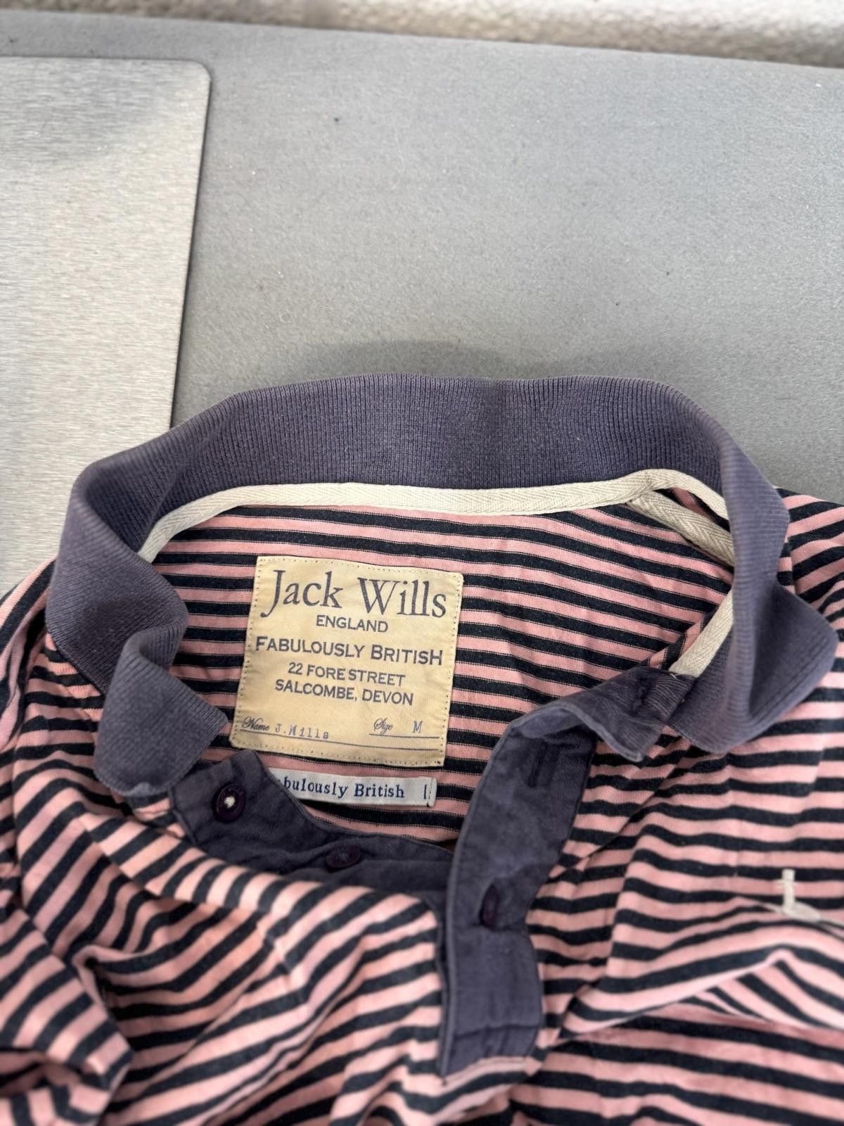 Jack Wills Jack Wills Men's Striped Short Sleeve Polo Shirt Size M Size US M / EU 48-50 / 2 - 5 Thumbnail