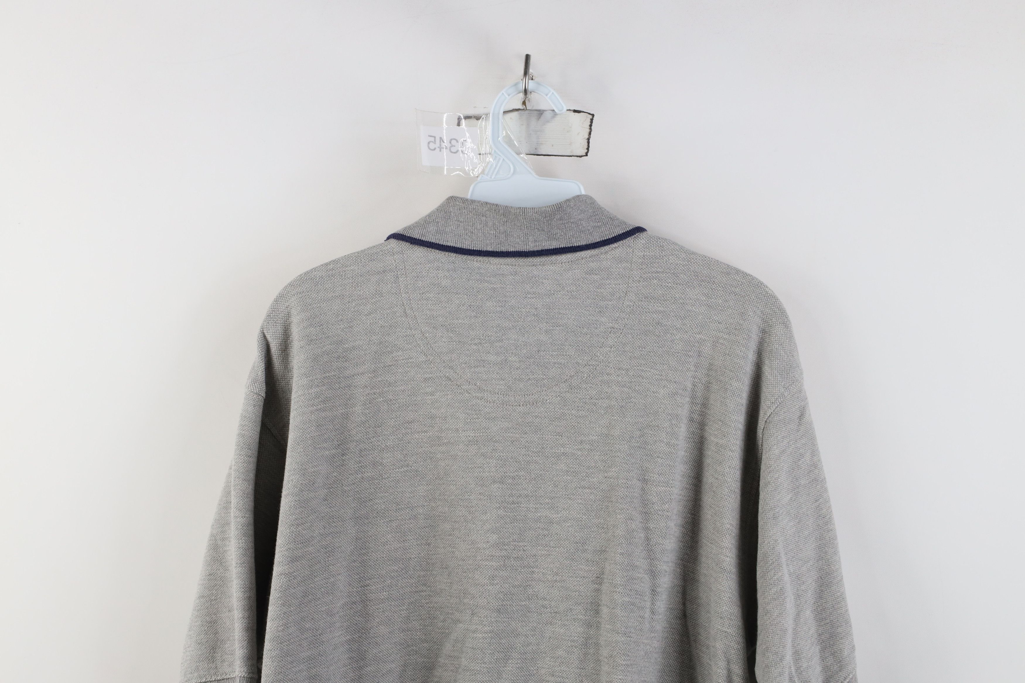 Vintage Vintage 90s Block M University of Michigan Polo Shirt Gray Size US M / EU 48-50 / 2 - 12 Thumbnail