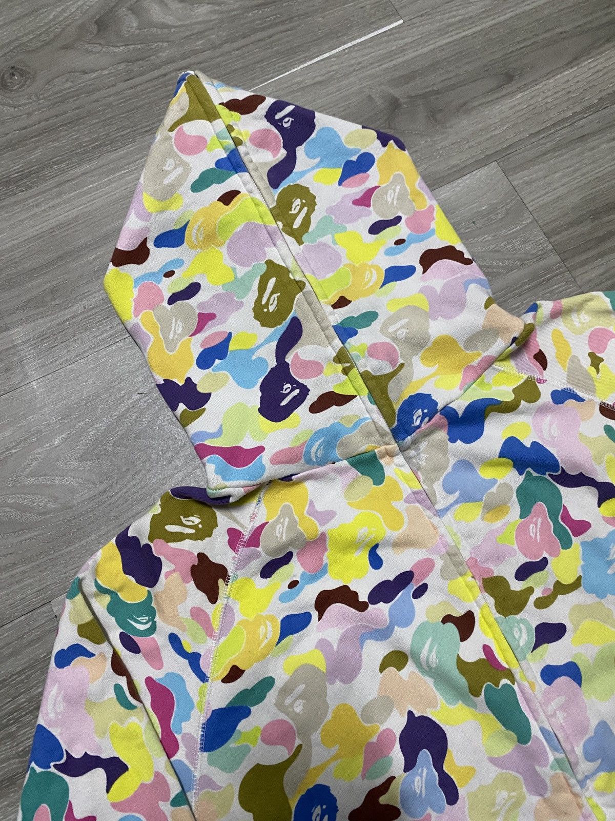 Bape NIGO ERA - BAPE COTTON CANDY MULTICOLOR CAMO FULL ZIP HOODIE Size US S / EU 44-46 / 1 - 2 Thumbnail