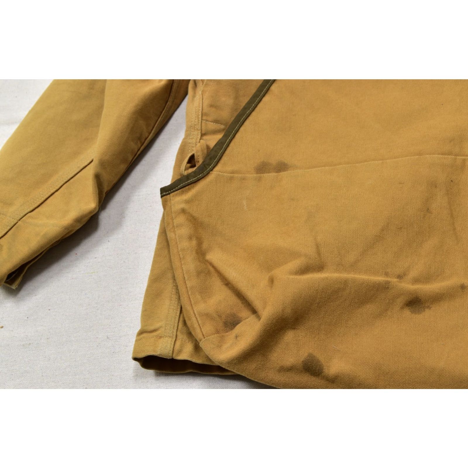Carhartt VINTAGE Carhartt Field Jacket Jacket Regular XL Brown Canvas Duck Hunting Corduroy Logo Men MU256 CU256 J97 Size US XL / EU 56 / 4 - 6 Thumbnail