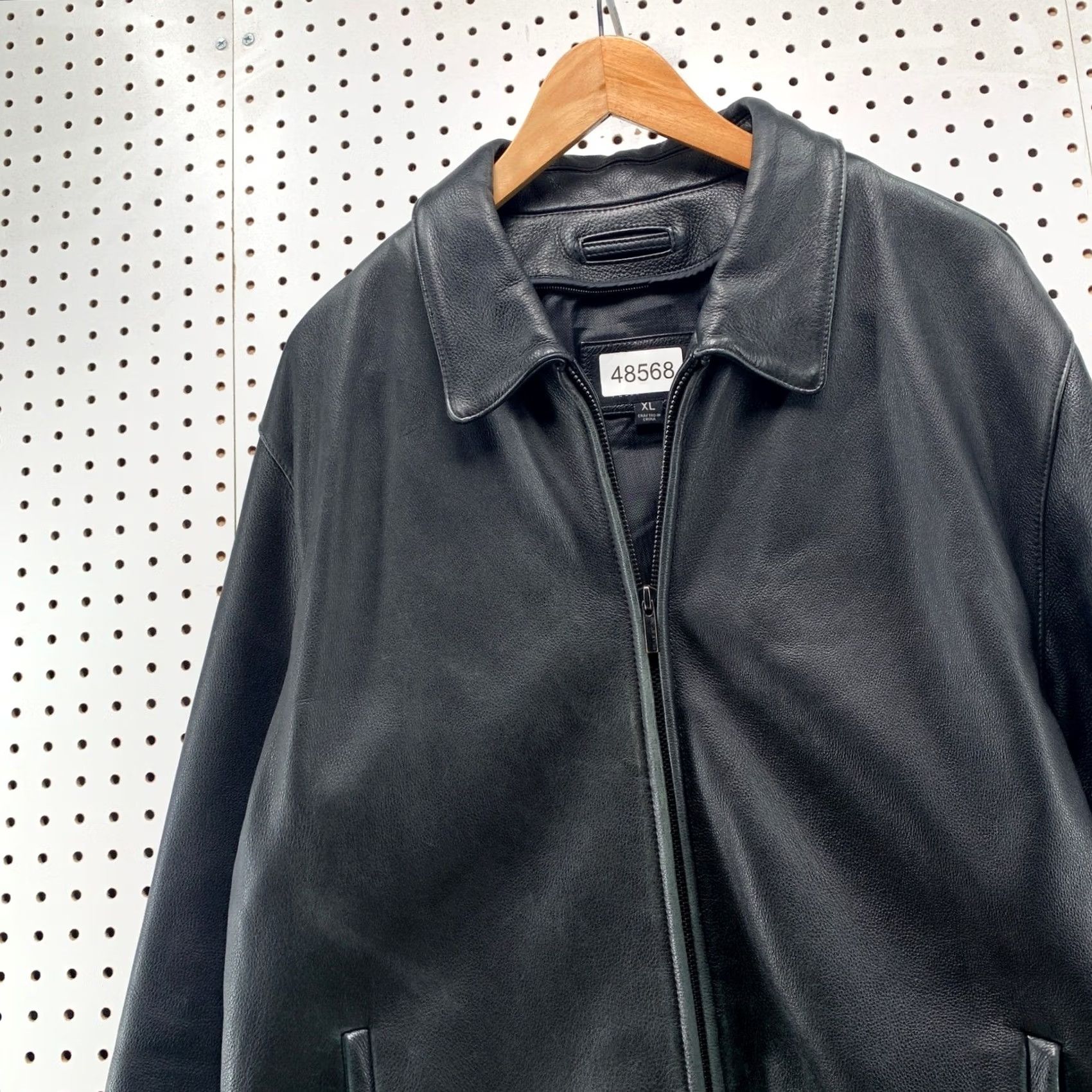 Vintage VINTAGE Wilsons Leather Jacket Mens XL Black Pelle Studio 90s Full Zip Size US XL / EU 56 / 4 - 6 Thumbnail