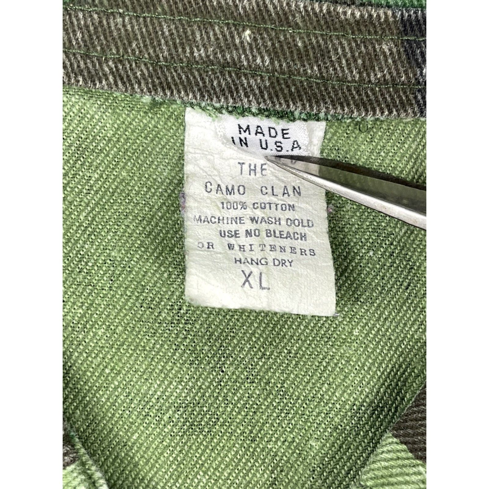 Vintage VINTAGE USA Canvas Camo Jacket – MT Field XL Men's Coat, Green, Full Zip, Multi-Pocket, 70s 80s, Workwear, Fall Winter Spring, Men's Size US XL / EU 56 / 4 - 2 Thumbnail