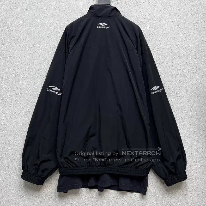 Balenciaga Balenciaga Fake Two Piece 3B Embroidered Windbreaker Jacke Size US S / EU 44-46 / 1 - 5 Thumbnail