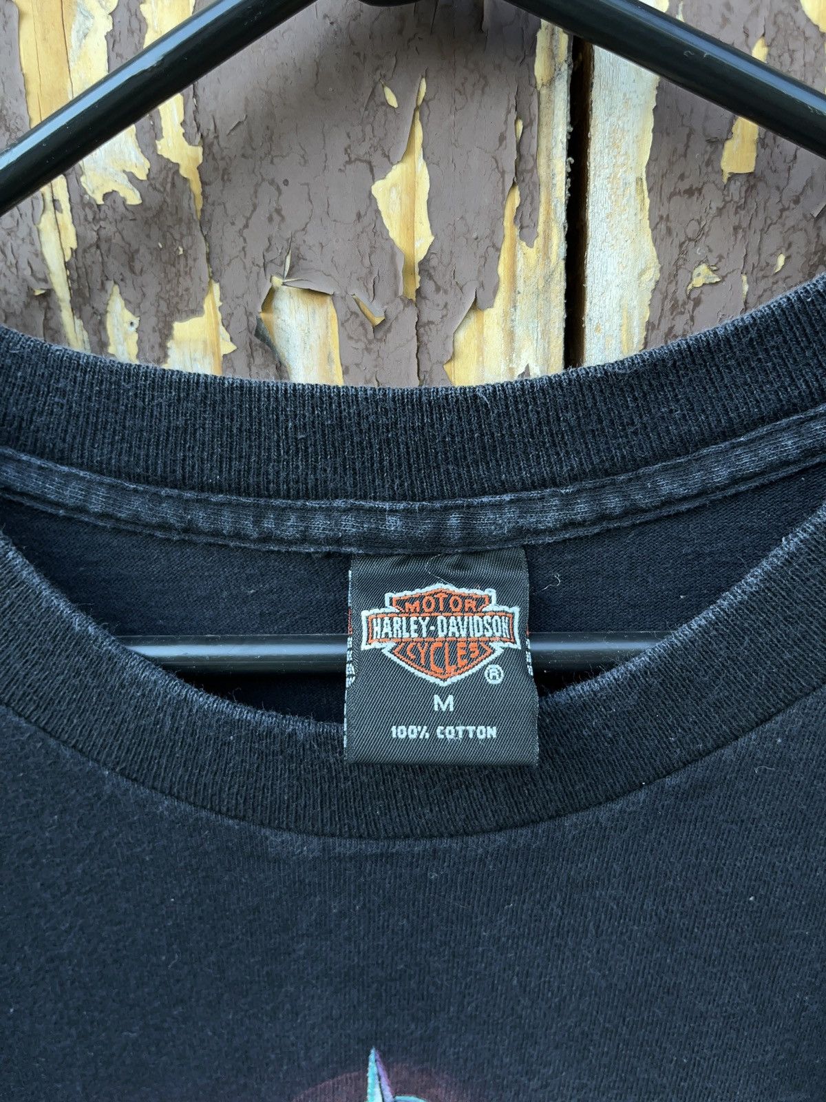 Harley Davidson × Vintage Vintage 90s Harley Davidson Multi Logo T-shirt Size US M / EU 48-50 / 2 - 6 Thumbnail