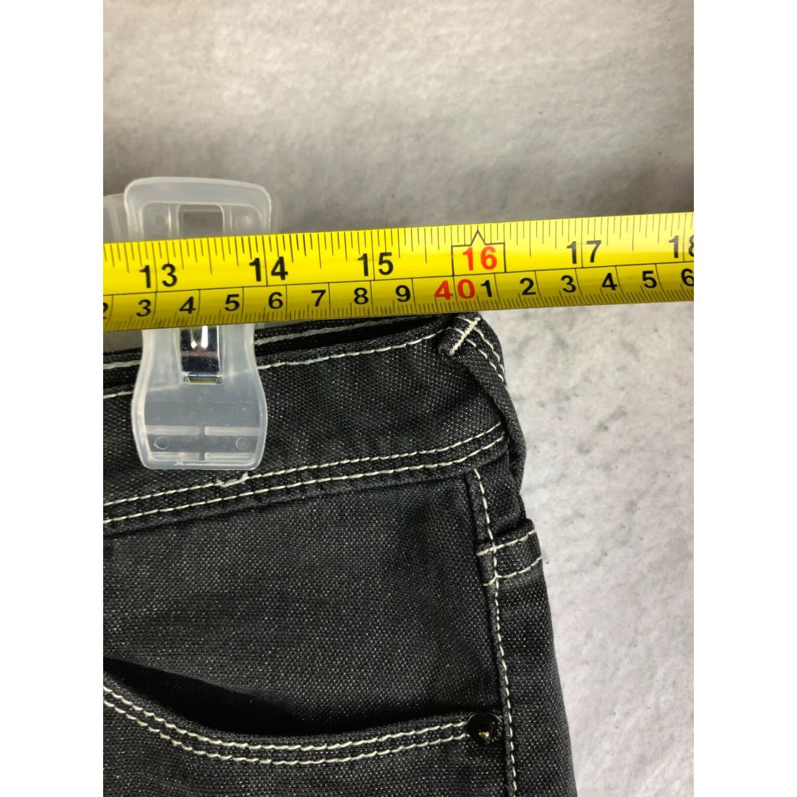 Vintage Lu Lu Jeans Low Rise Juniors Size 42 Black Denim Jeans Women Skinny Regular Rise 6.5-8.5 In Zip Cotton Denim Black Vintage: No Size 28" / US 6 / IT 42 - 2 Thumbnail