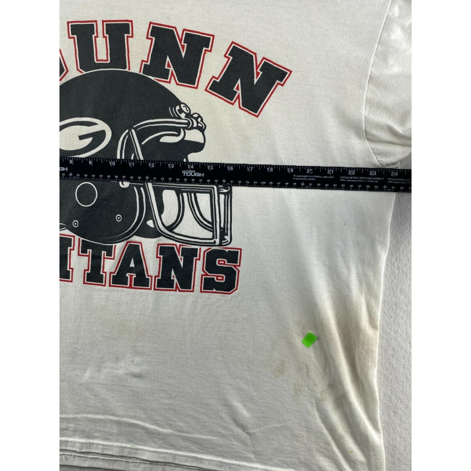 Jerzees VINTAGE Jerzees Shirt Mens XL USA Made Gunn Titans Football White Size US XL / EU 56 / 4 - 3 Thumbnail