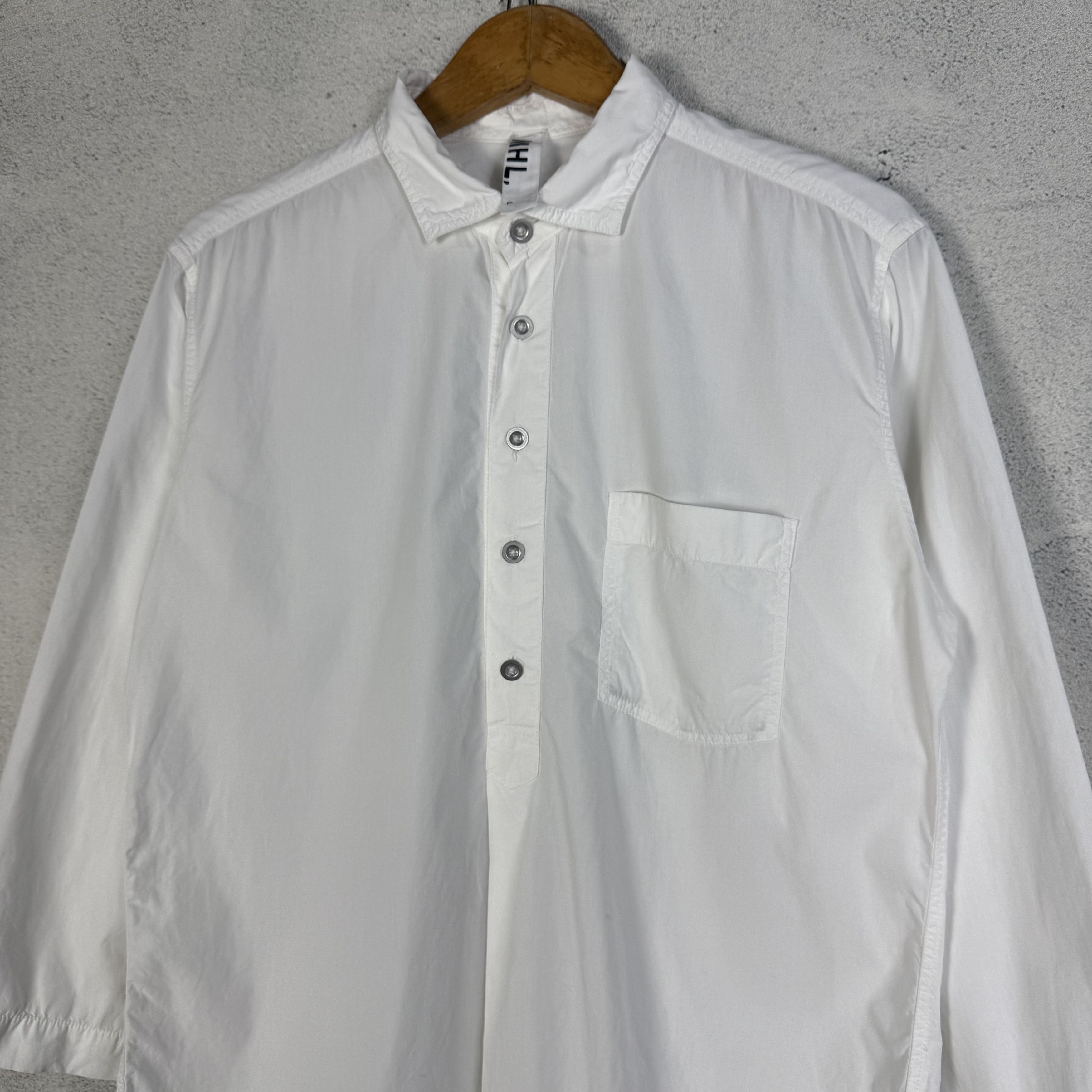Margaret Howell MHL Margaret Howell Half Button Shirt Size US L / EU 52-54 / 3 - 2 Thumbnail