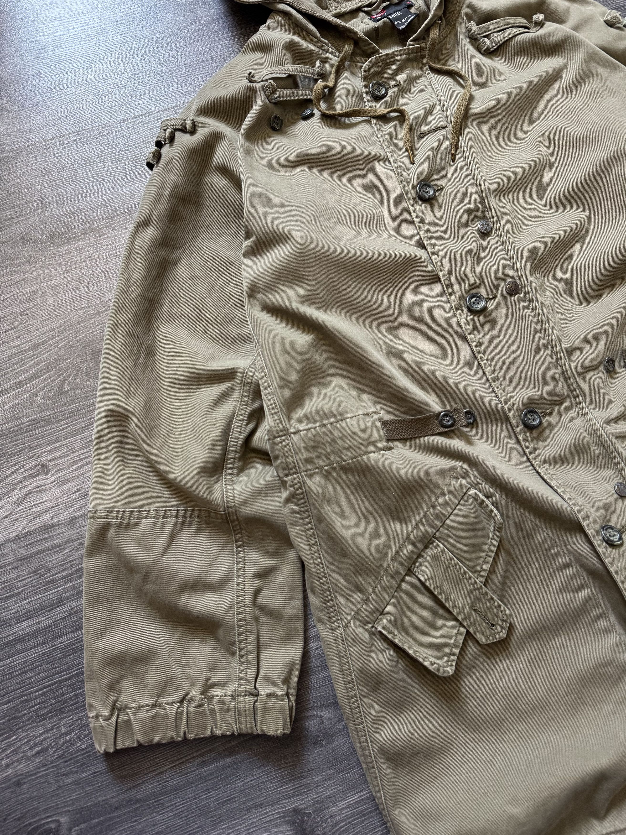 Diesel DIESEL Vintage Fishtail Coat Jacket Archive Techwear RARE Size US S / EU 44-46 / 1 - 4 Thumbnail