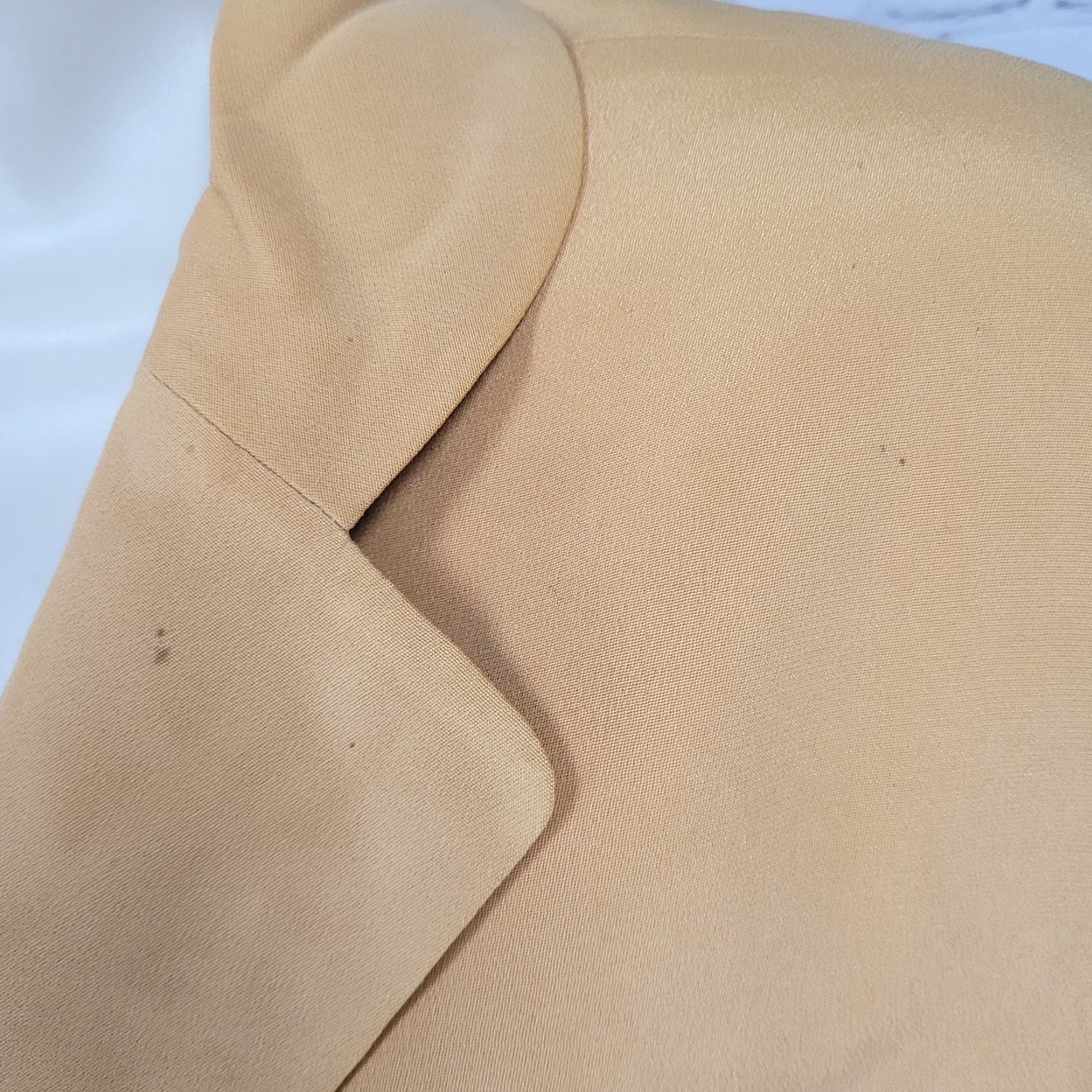 Kasper VINTAGE Kasper & Company Yellow 100% Silk Buttoned Lined Notch Suit Jacket 12 Size XL / US 12-14 / IT 48-50 - 6 Thumbnail