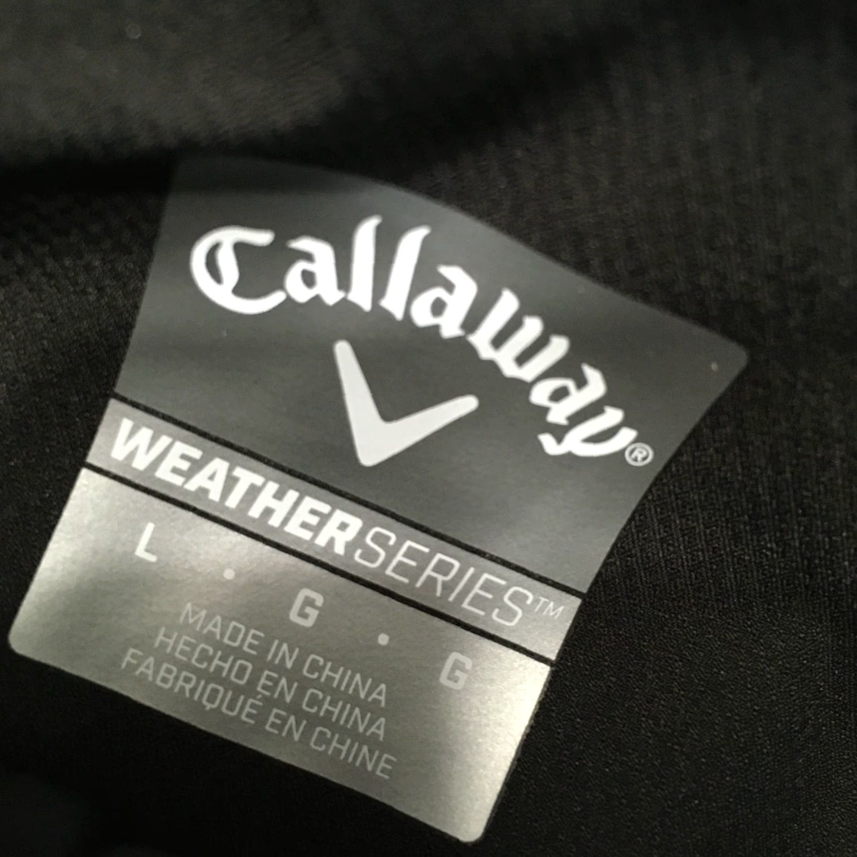Callaway Callaway Golf Jacket Mens L Black Full Zip Windbreaker DE L TECHNOLOGIES Size US L / EU 52-54 / 3 - 5 Thumbnail