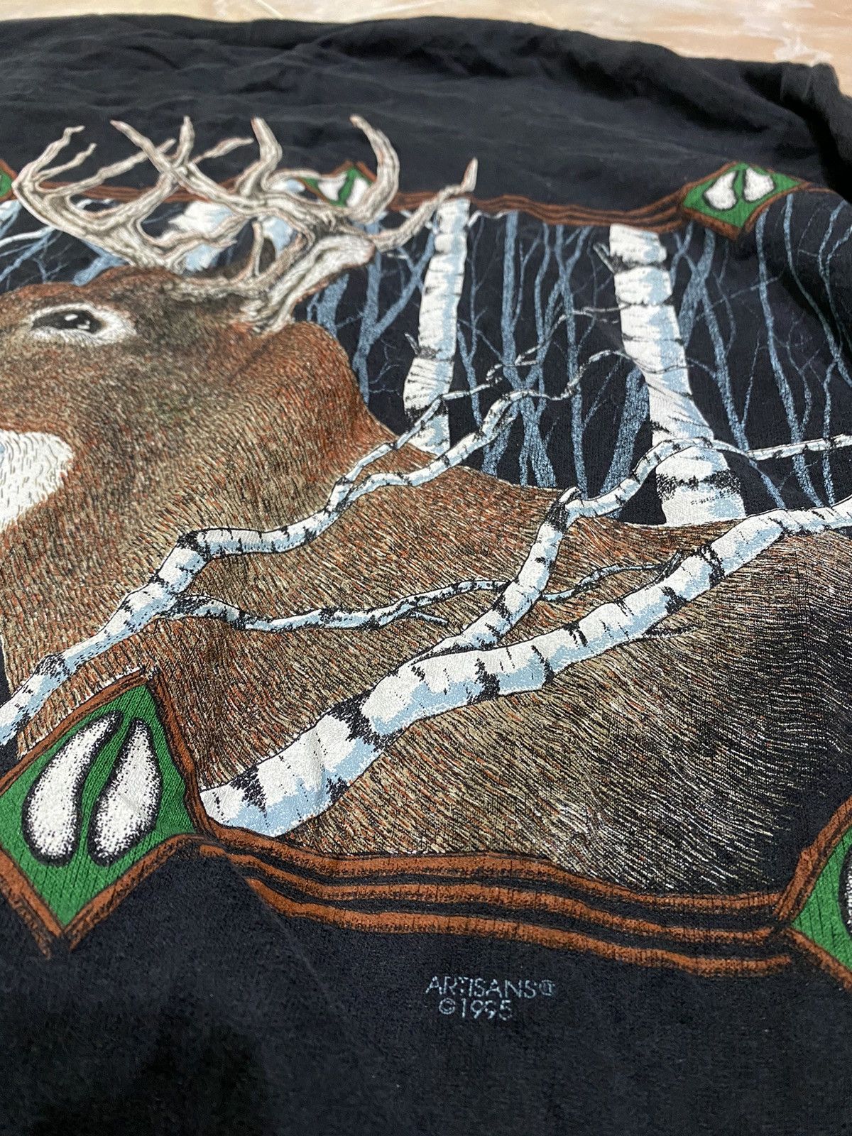 Vintage Vintage ‘90s Artisans AOP Wildlife Crewneck Sweatshirt Size US XL / EU 56 / 4 - 11 Thumbnail